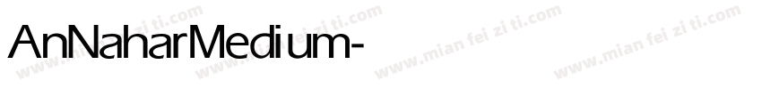 AnNahar Medium字体转换